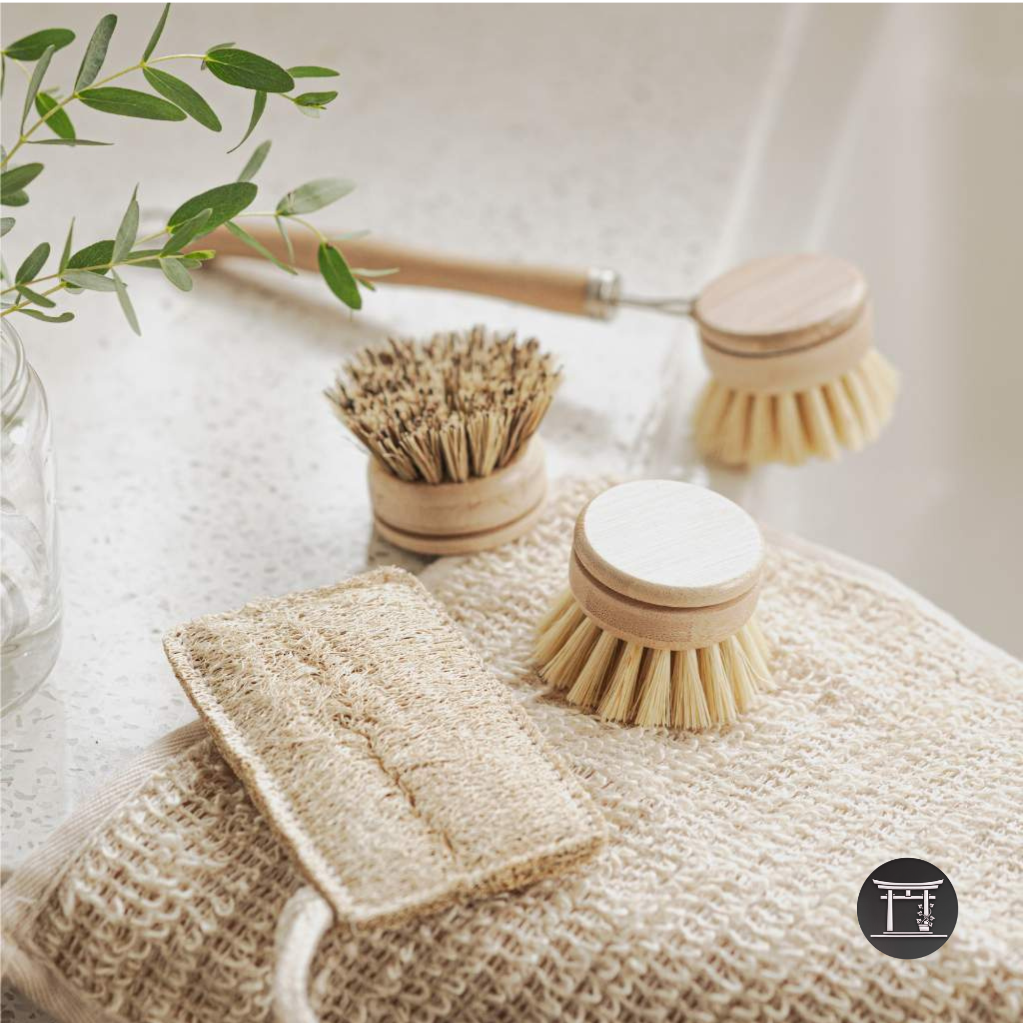 Raspalls de plats sostenibles/ Cepillos para platos sostenibles