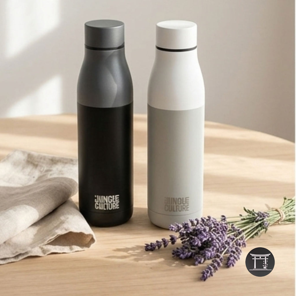 Reusable Stainless Steel Water Bottle (Matt Effect Black)